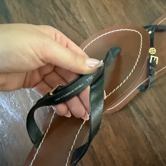 Tory Burch Black and Brown Sandals - Picture 2 of 4